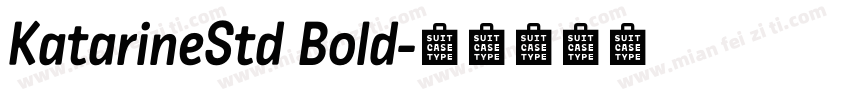 KatarineStd Bold字体转换